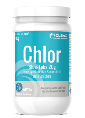 CLEAR Blue-Tabs 20g, 1Kg, CL-1006